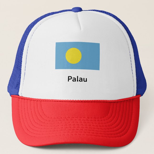 Palau Flag Trucker Hat (Front)