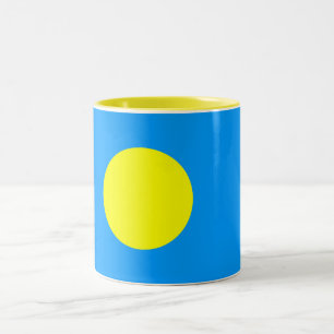 Palau Flag Two-Tone Coffee Mug