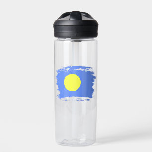 Palau flag water bottle