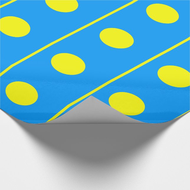 Palau Flag Wrapping Paper (Corner)