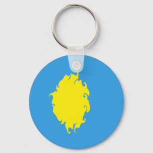Palau Gnarly Flag Keychain