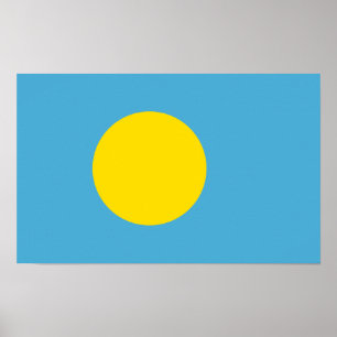 Palau – Palauan Flag Poster