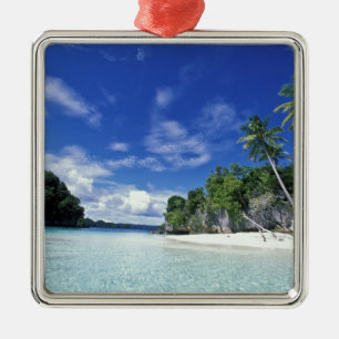 Palau, Rock Islands, Honeymoon Island, World Metal Ornament