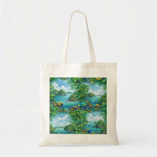 Palau Rock Islands Tropical Coral Reef Fish Tote Bag