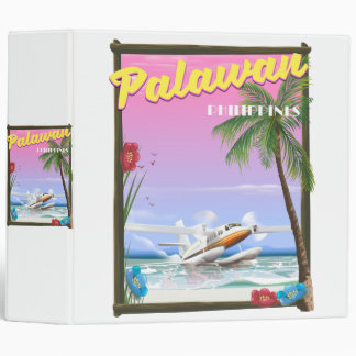 Palawan Philippines flight poster Binder