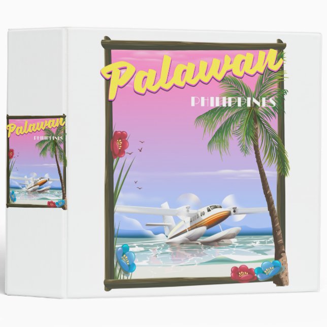 Palawan Philippines flight poster Binder (Front/Spine)