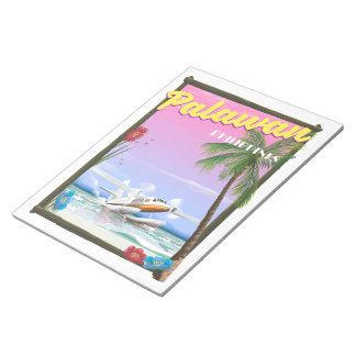 Palawan Philippines flight poster Notepad