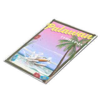 Palawan Philippines flight poster Notepad