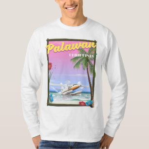 Palawan Philippines flight poster T-Shirt