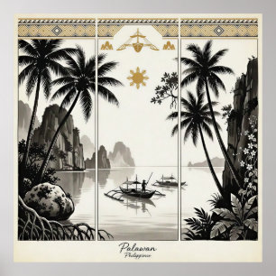 Palawan Philippines Triptych Wall Art