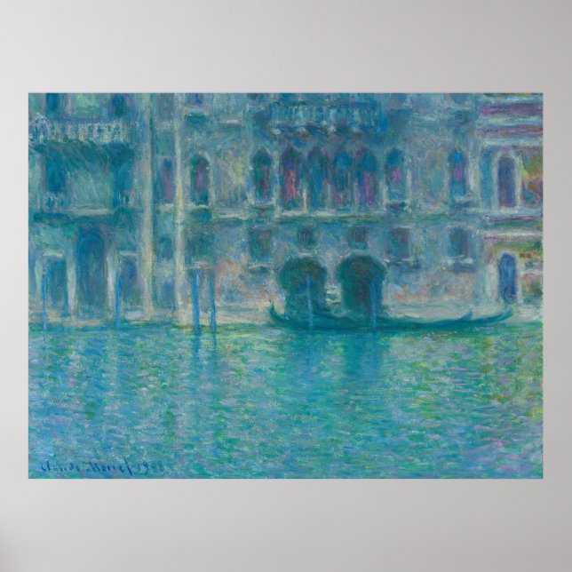 Palazzo da Mula, Venice (1908) by Claude Monet Poster (Front)