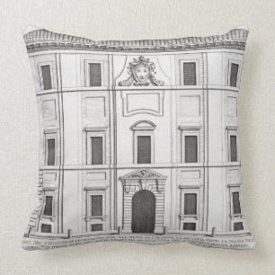 Palazzo del Collegio de Propaganda Fide, from 'Pal Throw Pillow