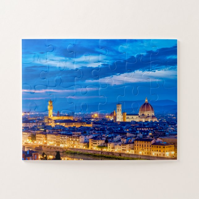 Palazzo della Signoria and the Duomo di Firenze Jigsaw Puzzle (Horizontal)