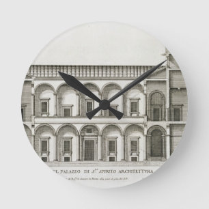 Palazzo di Santo Spirito, from 'Palazzi di Roma', Round Clock