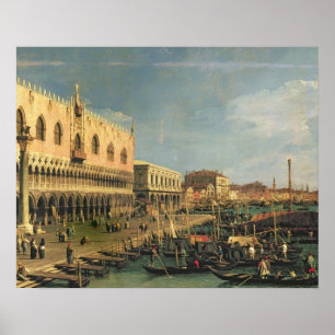 Palazzo Ducale and the Riva degli Schiavoni, Venic Poster