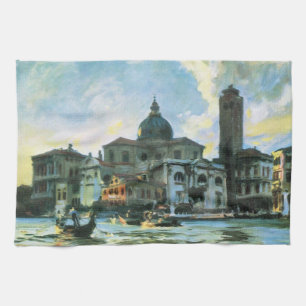 Palazzo Labia, Venice by John Singer Sargent Kitchen Towel
