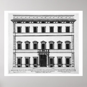 Palazzo of Cardinal Alesandrino, Piazza SS Apostol Poster
