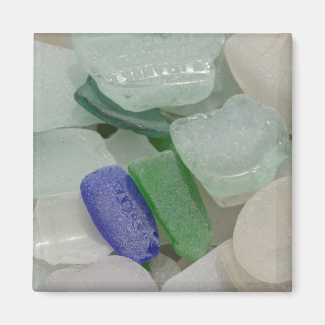 Pale Beach Glass Magnet (Front)