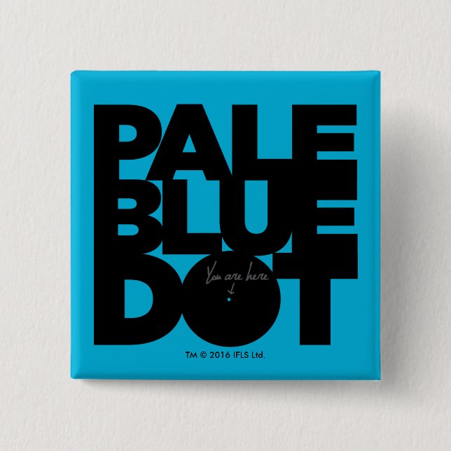 Pale Blue 2 Inch Square Button (Front)