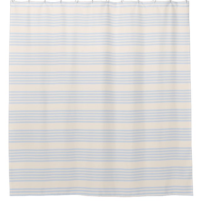 Pale blue and beige five stripes pattern (Front)