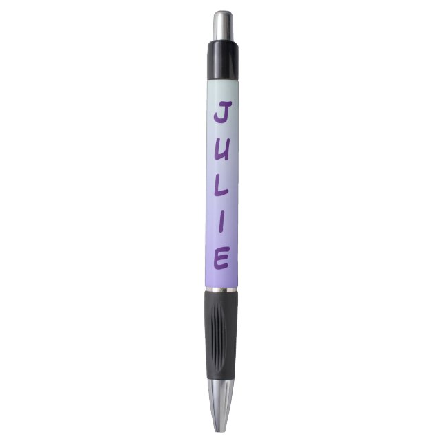 Pale Blue and Purple Gradient Colours Pen (Front Vertical)