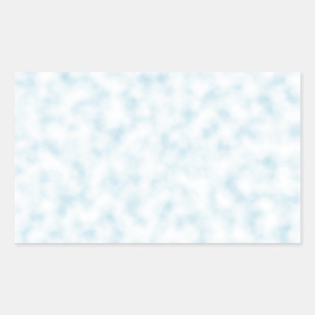 Pale Blue and White Abstract Clouds Pattern Sticker (Front)