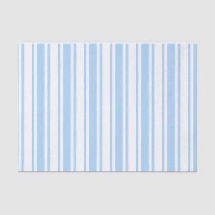 Pale blue and white candy stripes tissue paper