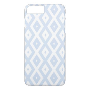 Pale blue and white diamond pattern Case-Mate iPhone case