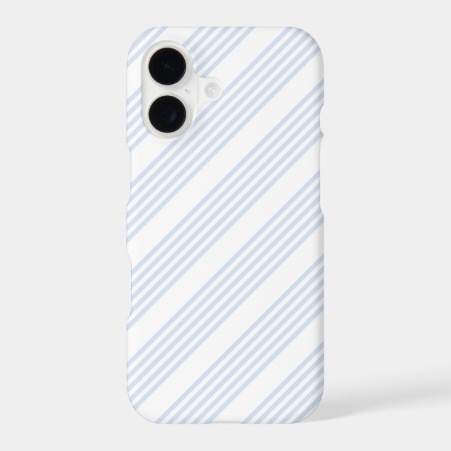 Pale blue and white five stripes pattern (Back)