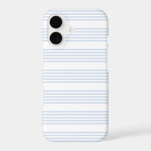 Pale blue and white five stripes pattern