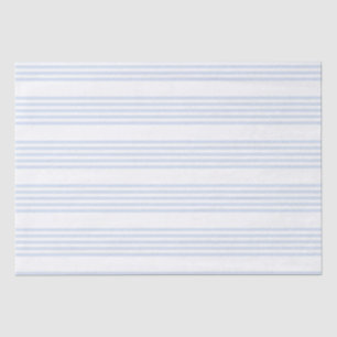 Pale blue and white five stripes pattern tissue paper