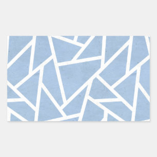 Pale blue and white mosaic pattern sticker