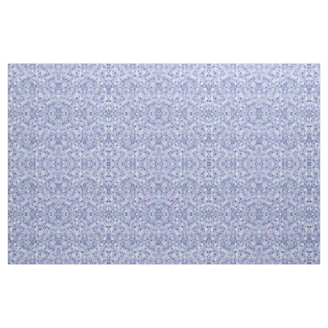 Pale Blue Cobbled Patchwork Terrazo Pattern Fabric (Fat Quarter)