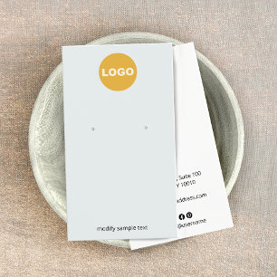 PaLe Blue Customize With Your Logo  Earring