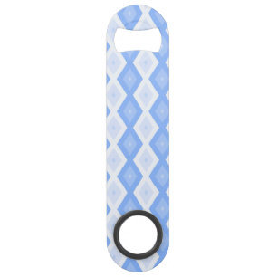 Pale blue diamond pattern bar key