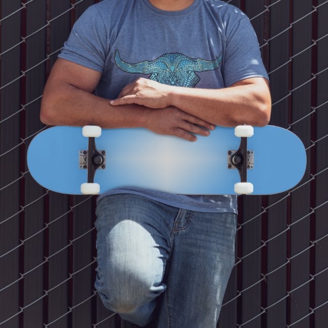 Pale Blue Diamond Shine  Skateboard (Outdoor 3)