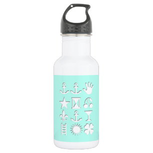 Pale Blue Encoded Message Friendship WB 532 Ml Water Bottle