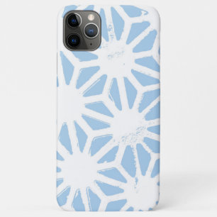 Pale blue geometric pattern iPhone 11 pro max case