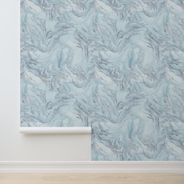 Pale Blue Marble Wallpaper (Application)