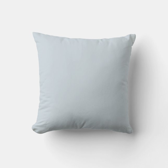Pale Blue Mist Solid Colour Pairs To SW 6526 Throw Pillow (Front)