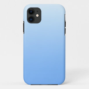 Pale blue ombre background iPhone 11 case