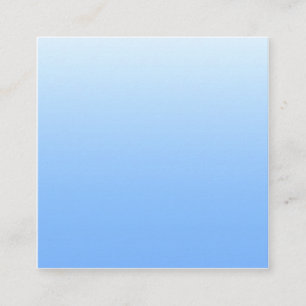 Pale blue ombre background square business card