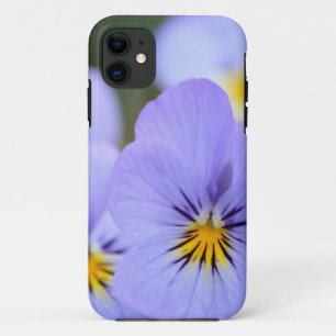 Pale Blue Pansies iPhone 11 Case