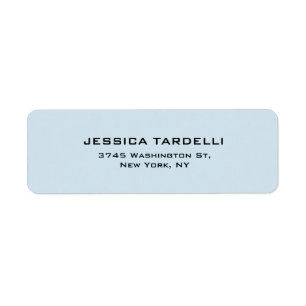 Pale Blue Plain Elegant Modern Trendy