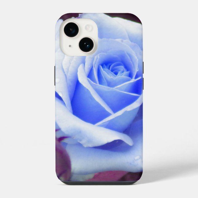 Pale Blue Rose  iPhone Case (Back)