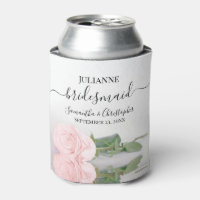 Pale Blush Pink Rose Elegant Bridesmaid Wedding