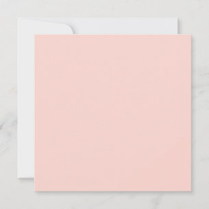 Pale Blush Pink Solid Colour  Card