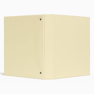 Pale Buttercup Yellow Solid Color Binder