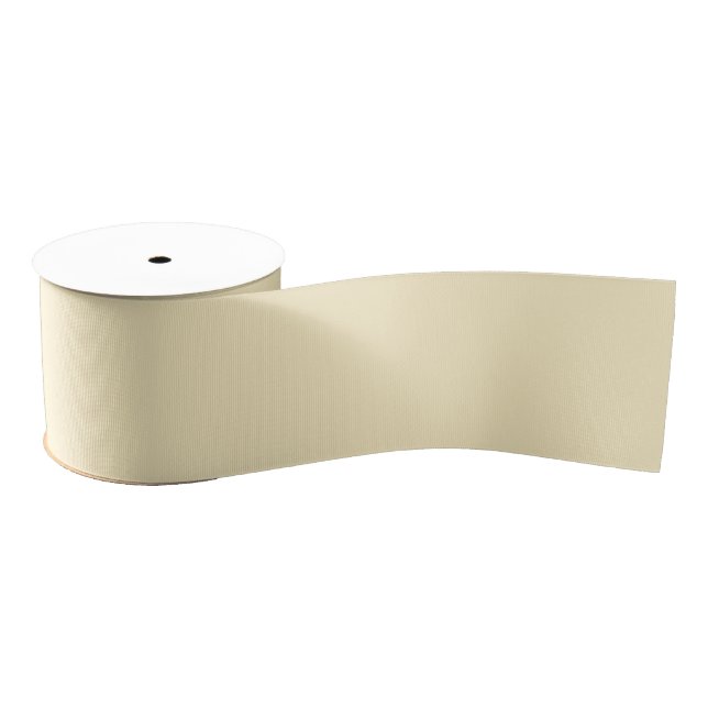 Pale Buttercup Yellow Solid Colour Grosgrain Ribbon (Spool)