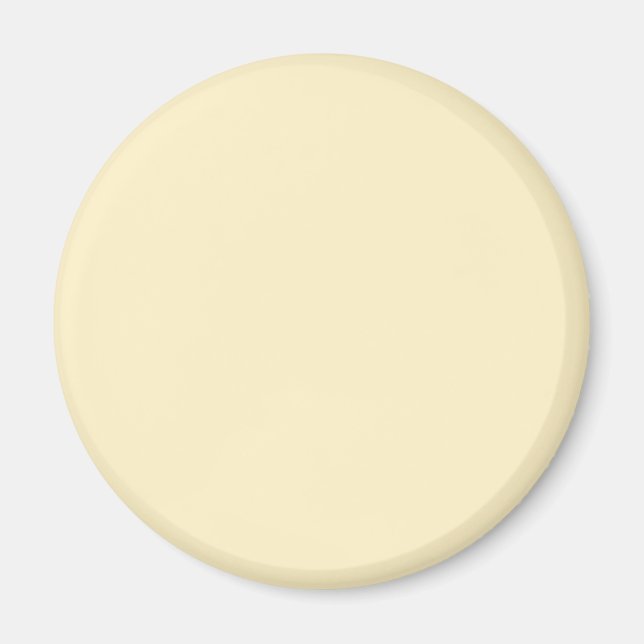 Pale Buttercup Yellow Solid Colour Magnet (Front)